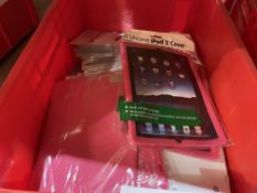 90 PIECE MIXED LOT INCLUDING IPAD COVERS AND SCREEN GUARDS IN VARIOUS DESIGNS (LOC: 29.2-BB178)