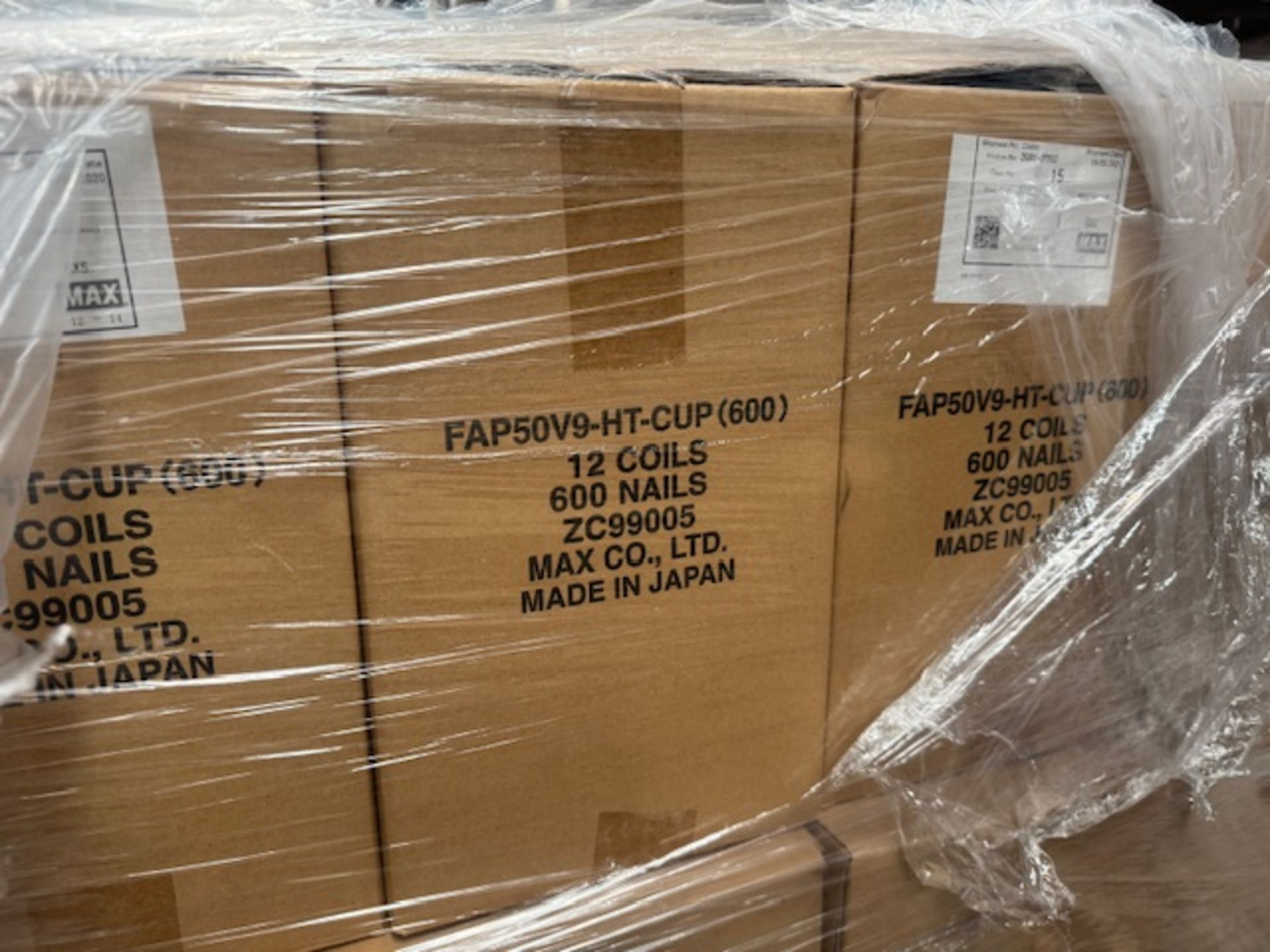 PALLET TO CONTAIN 24 X BRAND NEW BOXES OF 7200 MAX FAP50V9 H/CAL CUP/HD6.5 NAILS RRP £83 PER BOX DB - Image 3 of 4