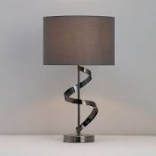 Inlight Aitne Spiral Polished Black Chrome effect Table light. - SR1.1.8.