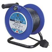 Masterplug Work Power 13A 4-Gang 30m Medium Open Cable Reel 240V. - SR1.1.1.