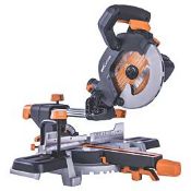 Evolution R185SMS 185mm Electric Single-Bevel Sliding Multi-Material Mitre Saw 220-240V. - SR1.2.3