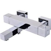 Boxed GoodHome Eforie Chrome effect Wall-mounted (2TH) Shower mixer Tap. - SR1.2.1. RRP £150.0.