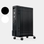 Boxed 11 Fin Oil Filled Radiator with Timer 2500W - White-SR3(3.4)