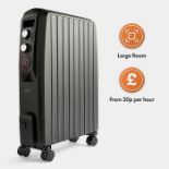 Boxed 11 Fin Oil Filled Radiator Black-SR3(3.4)