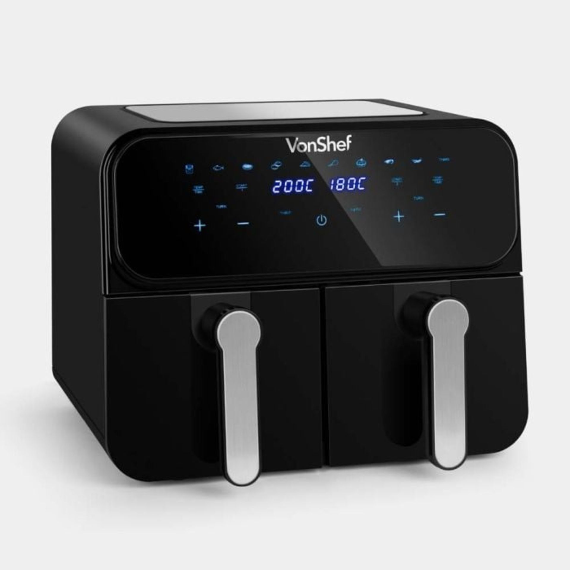 Boxed Dual Air Fryer with Liners - 9L-SR3(3.4)