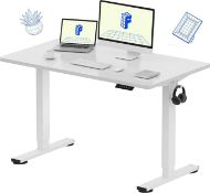 Boxed FLEXISPOT 48 x 24 Inches Height Adjustable Electric Sit Stand Desk, Whole-Piece Desk Board RRP