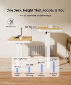 Boxed All-in-One Aesthetic Standing Desk with Drawers (Comhar) RRP £349.99-SR6(6.6)