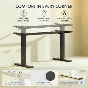 Boxed FLEXISPOT Height Adjustable Electric Standing Desk Frame Ergonomic Sit-stand Workstation