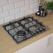 Cooke & Lewis CLGASUIT4 58cm Gas Hob - Inox. - SR4F. RRP £229.00.
