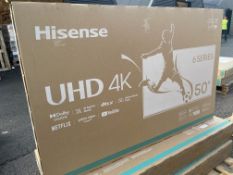 BOXED Hisense 50 Inch 4K Smart TV 50A6NTUK - Dolby Vision, Game Mode PLUS with 60Hz VRR ALLM RRP £