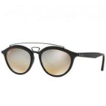 NEW & PACKAGED RAY-BAN New Gatsby II Sunglasses - BLACK WITH GREY SILVER LENSES. RRP £174. (RB4257
