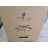 Pallet to Contain 10 x New & Boxed Vivo Fuori 86cm 34" Square Picnic Table Set - 8 person.