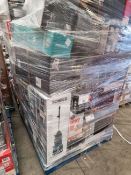 PALLET OF UNCHECKED & UNTESTED SMALL DOMESTIC APPLIANCES & OTHER ITEMS. MAY INCLUDE: TVs, KETTLES,