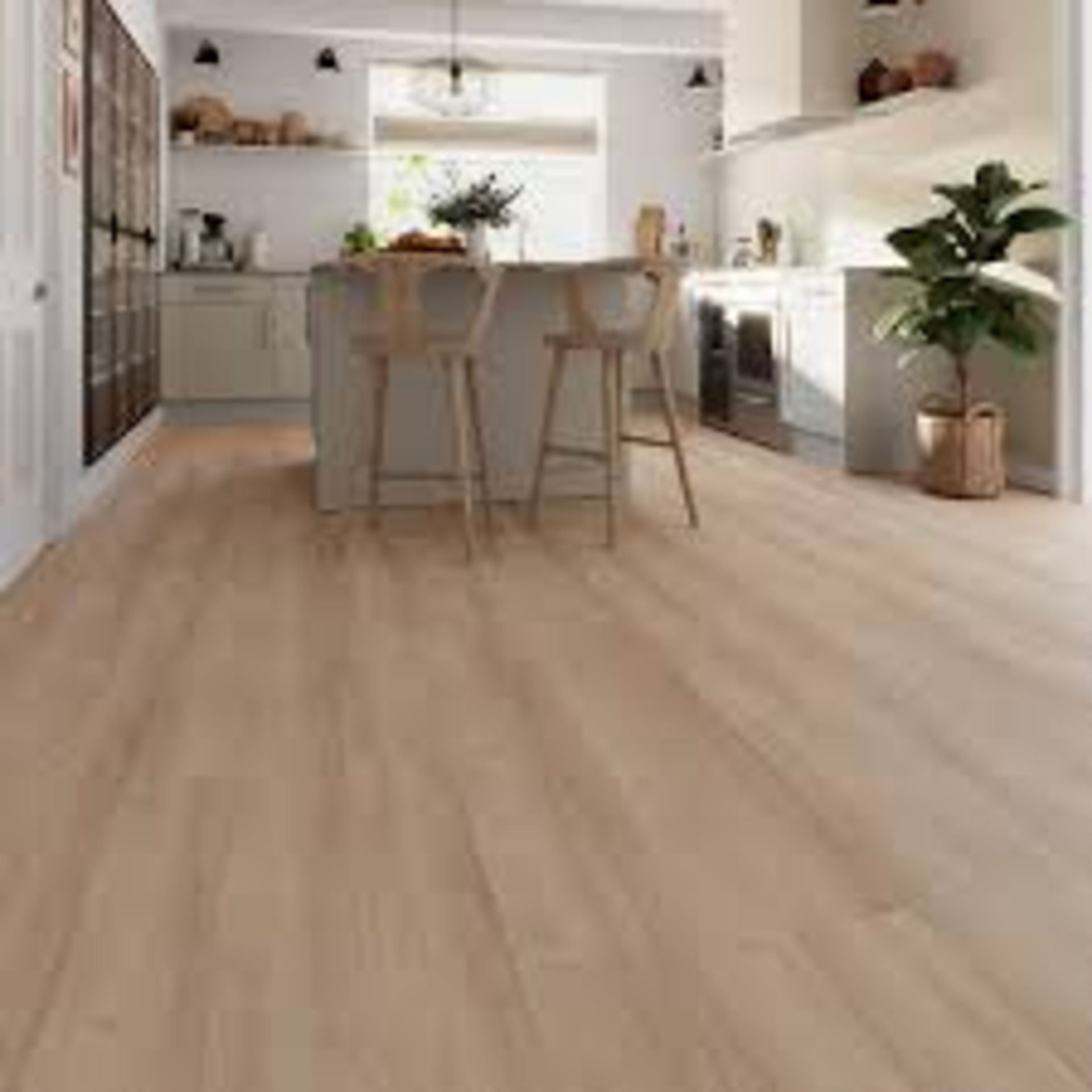 10 x Packs of Mambo Gladstone Rustic Natural Wood effect Synchronised Click vinyl Planks, 2.17m² per