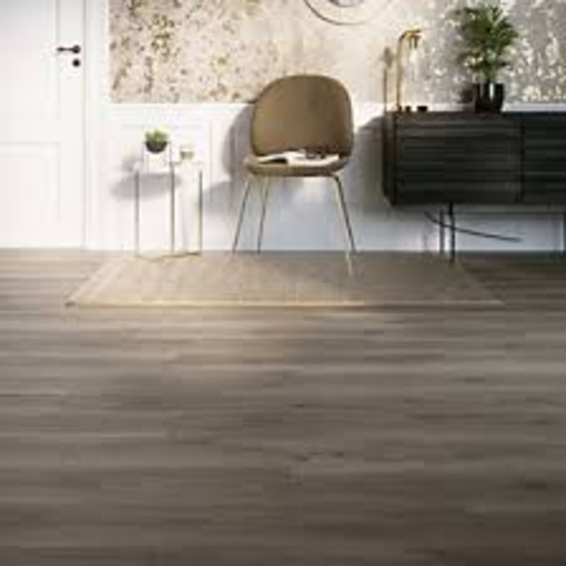 8 x Packs of Oldbury Grey Wood planks Oak effect Laminate Flooring, 1.73m² per pack. Total