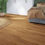 7 x Packs of Baila Natural Oak Wood effect Textured Click vinyl Planks, 2.2m² per pack. Total