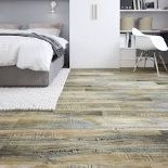 9 x Packs of Baila Distressed brown oak Wood effect Textured Click vinyl Click flooring, 2.2m² per