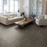 18 x Packs of Grey & White Marble Tile effect Laminate Flooring, 2.54m2 per pack. Total Coverage