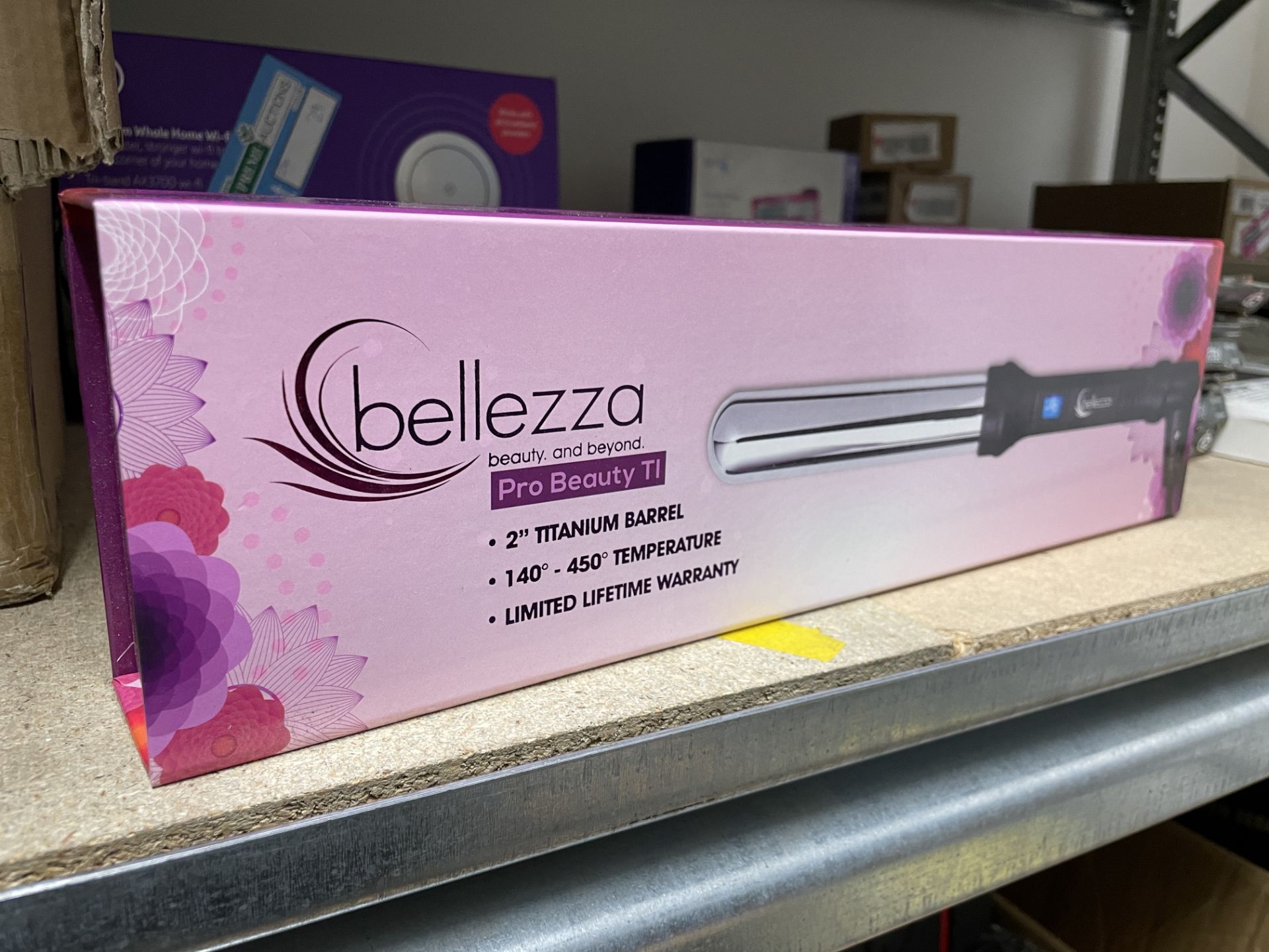 2 X BRAND NEW BELLEZZA PRO BEAUTY TI TITANIUM BARREL CURLERS (LOC: S/R-BB1519)