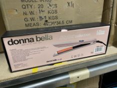 2 X BRAND NEW DONNA BELLA STYLER COLLECTION NEW LOOK NEW YOU 1.25 INCH TITANIUM STRAIGHTENERS RRP £