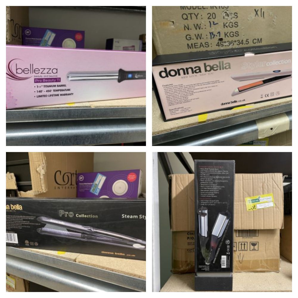 Brand New Haircare And Beauty Products - Liquidation Including Premium Hair Straighteners, Hair Care Sets, Curling Wands and Much more