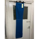 BRAND NEW DEL-CORE Zip Cigarette Trousers - BLUE - SIZE 38. RRP £1275. DEL-CORE Zip Cigarette