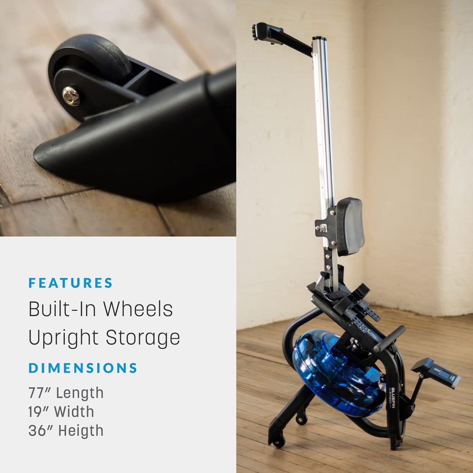 Blades Rowing Machine BRAND NEW Blade Aqua Metal Water Rower RRP £799. The Blade Aqua M-1 ...