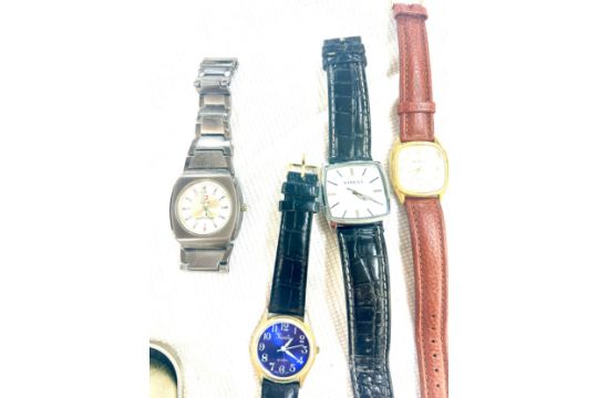 Selection of mens wristwatches to include Levi, Swatch, Rotary, Storm, Jean Martin, all untested - Image 3 of 7