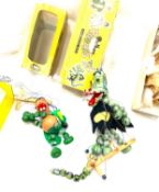 Vintage original boxed '1963 Mother Dragon Pelham puppet' and ' Baby Dragon' Pelham puppet