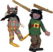 Vintage original boxed 'Wolf 1963 Pelham puppet' and 'Pelham Puppet Marionette Giant 1963', as