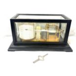 19th century barograph 7 inches tall 13 inches wide 7 inches depth