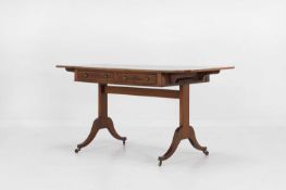 A late George III mahogany sofa table,