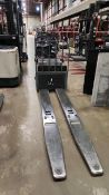 Crown Electric Rider Pallet Jack, mod. PE-4500-80, ser. 10016033, 24 V., 8000 lb @ 24 inches load