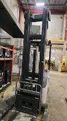 Crown Narrow Aisle Stand Up Reach Truck, mod. RD5725-30, ser. 1A377139, 36 V., side shift, 3000