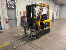 Hyster counter-weight forklift truck, mod. E-602-33, s/n G108N04168D, 5000 lbs. cap., 3-stage, 48V