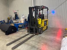 Hyundai counter-weight forklift truck, mod. 30BC7, s/n HHKHFM06EC0000135, 5000 lbs. cap., 3-stage,