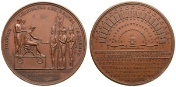 First French Empire Napoleon I 1804 Bronze Medal Commemorating the encampment at Boulogne and the pl