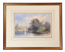 Cornelius Pearson (British, 1805-1891) Three Men in Boat