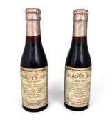 Two 18cl bottles of vintage Thomas Hardy's ale, July 1968