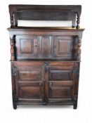 An early 18th century carved oak tridarn