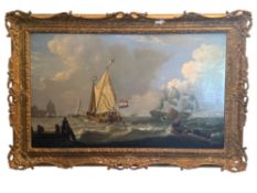 Charles Martin Powell (British, 1775-1824), Maritime scene,1819