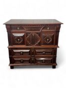 A late 17th century fruitwood chest