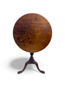 A George III mahogany tripod table