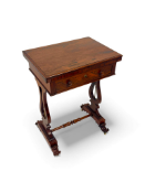 A Regency rosewood work table