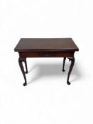 A George II mahogany concertina-action tea table