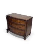 A Regency mahogany bowfront chest by Gillows of Lancaster