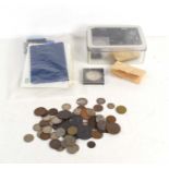A collection of GB coinage to include a Queen Victorian silver crown dated 1889, commemorative