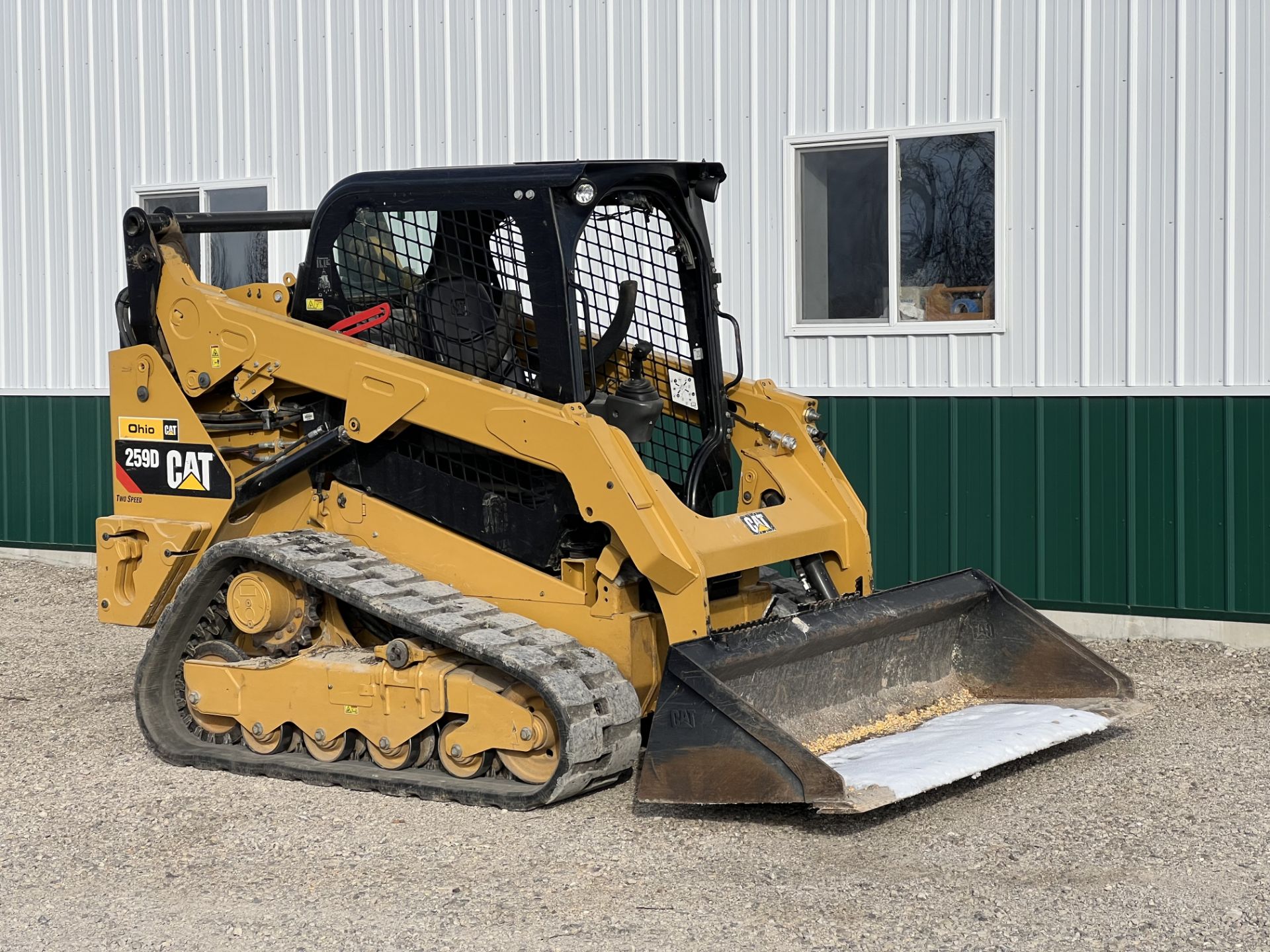 2019 Cat 259D Skid Steer, CTL, tracks, open ROPS, hand controls, backup ...