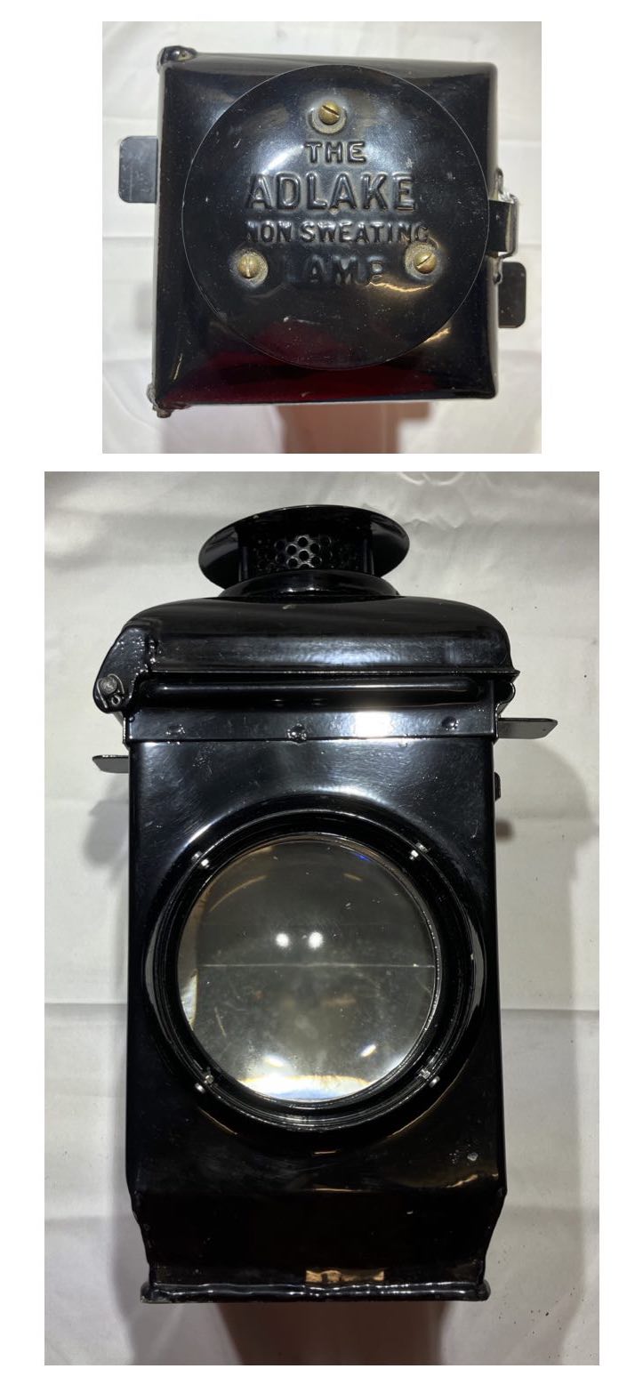 Adlake lamp in restored condition.