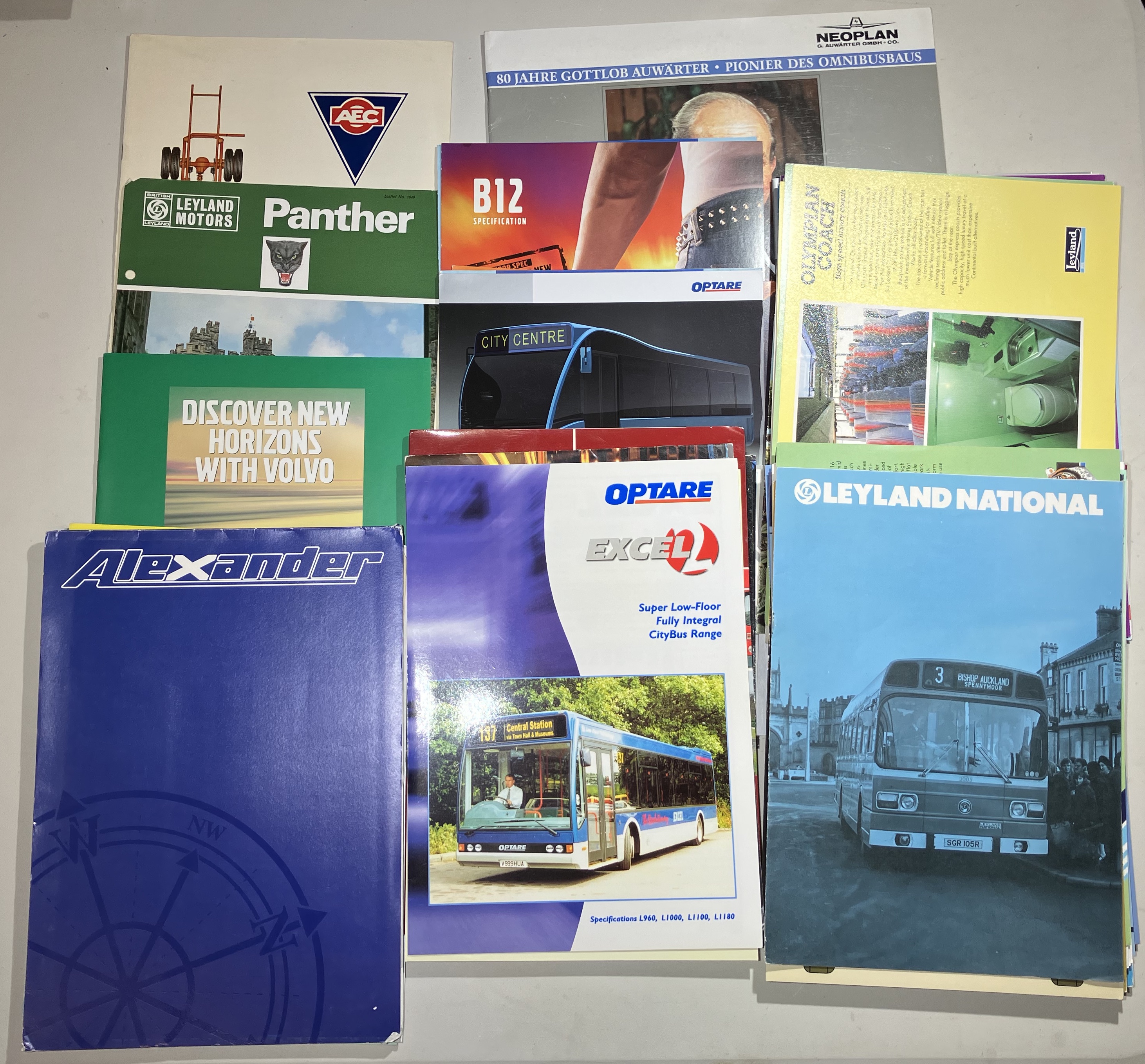 A selection (60+) of vehicle manufacturer brochures and fact and specification sheets including AEC,